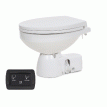 Jabsco Quiet Flush E2 Fresh Water Toilet Regular Bowl - 24V &ndash; Soft Close Lid - 38045-4194RSP
