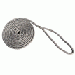 New England Rope 1/2&quot; x 15&#39; Nylon Double Braid Dock Line - Grey - 5058-16-00015