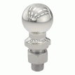 CURT 2-5/16&quot; Trailer Ball - 1&quot; x 2-1/8&quot; Shank - 7,500 lbs - Stainless Steel - 40084-CURT