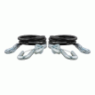 CURT 44-1/2&quot; Safety Cables w/2 Snap Hooks - 5,000 lbs. - Vinyl Coated - 2 Pack - 80151
