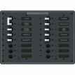 Blue Sea 8564 Breaker Panel - AC Main + 14 Positions (European) - White - 8564