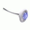 Innovative Lighting LED Bulkhead/Livewell Light &quot;The Shortie&quot; Blue LED w/ White Grommet - 011-2540-7