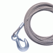 Powerwinch 40' x 7/32&quot; Replacement Galvanized Cable w/Hook f/RC30, RC23, 712A, 912, 915, T2400 & AP3500 - P7188800AJ