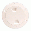 Beckson 4&quot; Smooth Center Screw-Out Deck Plate - Beige - DP40-N
