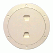 Beckson 6&quot; Smooth Center Screw-Out Deck Plate - Beige - DP60-N