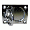 Whitecap Flush Pull Ring - CP/Brass - 2&quot; x 2-1/2&quot; - S-3362C
