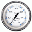 Faria Chesapeake White SS 4&quot; Tachometer - 6000 RPM (Gas) (Inboard & I/O) - 33807