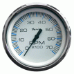 Faria Chesapeake White SS 4&quot; Tachometer - 7000 RPM (Gas) (All Outboards) - 33817