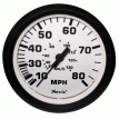 Faria Euro White 4&quot; Speedometer - 80MPH (Pitot) - 32910