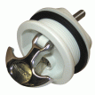 Whitecap T-Handle Latch - Chrome Plated Zamac/White Nylon - Locking - Freshwater Use Only - S-226WC