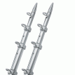 TACO 15' Silver/Silver Outrigger Poles - 1-1/8&quot; Diameter - OT-0442VEL15
