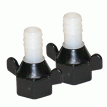 Shurflo by Pentair 1/2&quot; Barb x 1/2&quot; NPT-F Hex/Wingnut Straight Fitting (Pair) - 94-181-04