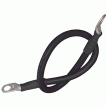 Ancor Battery Cable Assembly, 4 AWG (21mm&#178;) Wire, 5/16&quot; (7.93mm) Stud, Black - 18&quot; (45.7cm) - 189130