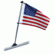 Taylor Made Pontoon 24&quot; Flag Pole Mount & 12&quot; x 18&quot; US Flag - 921