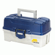 Plano 2-Tray Tackle Box w/Duel Top Access - Blue Metallic/Off White - 620206