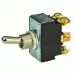 BEP DPDT Chrome Plated Toggle Switch - ON/OFF/ON - 1002018