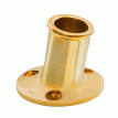 Whitecap Top-Mounted Flag Pole Socket Polished Brass - 3/4&quot; ID - S-5001B