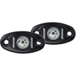 RIGID Industries A-Series Black High Power LED Light - Pair - Natural White - 482083