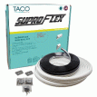 TACO SuproFlex Rub Rail Kit - White w/Flex Chrome Insert - 1.6&quot;H x .78&quot;W x 60&#39;L - V11-9960WCM60-2