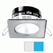 i2Systems Apeiron PRO A503 - 3W Spring Mount Light - Square/Round - Cool White & Blue - Brushed Nickel Finish - A503-42AAG-E