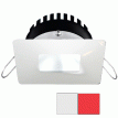 i2Systems Apeiron PRO A506 - 6W Spring Mount Light - Square/Square - Cool White & Red - White Finish - A506-34AAG-H