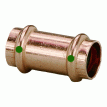 Viega ProPress 3/4&quot; Copper Coupling w/o Stop - Double Press Connection - Smart Connect Technology - 78177