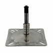 Springfield KingPin&trade; 7&quot; x 7&quot; Seat Mount w/Spring - Polished - 1614201-PP