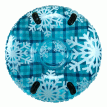 Aqua Leisure 43&quot; Pipeline Sno&trade; Clear Top Racer Sno-Tube - Cool Blue Plaid - PST13365S2