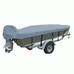 Carver Poly-Flex II Narrow Series Styled-to-Fit Boat Cover f/14.5&#39; V-Hull Fishing Boats - Grey - 70124F-10