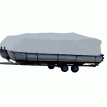 Carver Sun-DURA&reg; Styled-to-Fit Boat Cover f/19.5&#39; Pontoons w/Bimini Top & Rails - Grey - 77519S-11