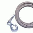 Powerwinch Cable 7/32&quot; x 50&#39; Universal Premium Replacement w/Hook - Stainless Steel - P7185400AJ