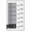 Blue Sea 8421 - 5 Position Contura Switch Panel w/Dual USB Chargers - 12/24V DC - White - 8421