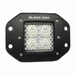Black Oak 2&quot; Flush Mount LED Pod Light - Flood Optics - Black Housing - Pro Series 3.0 - 2F-FPOD10CR