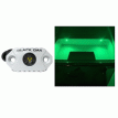 Black Oak Rock Accent Light - Green LEDs - White Housing - MAL-G