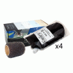 KiwiGrip 4 - 1 Liter Pouches - Black with 4&quot; Roller - KG-4BK-PR