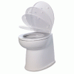 Jabsco Deluxe Flush 14&quot; Straight Back 24V Raw Water Electric Marine Toilet w/Remote Rinse Pump & Soft Close Lid - 58280-3024